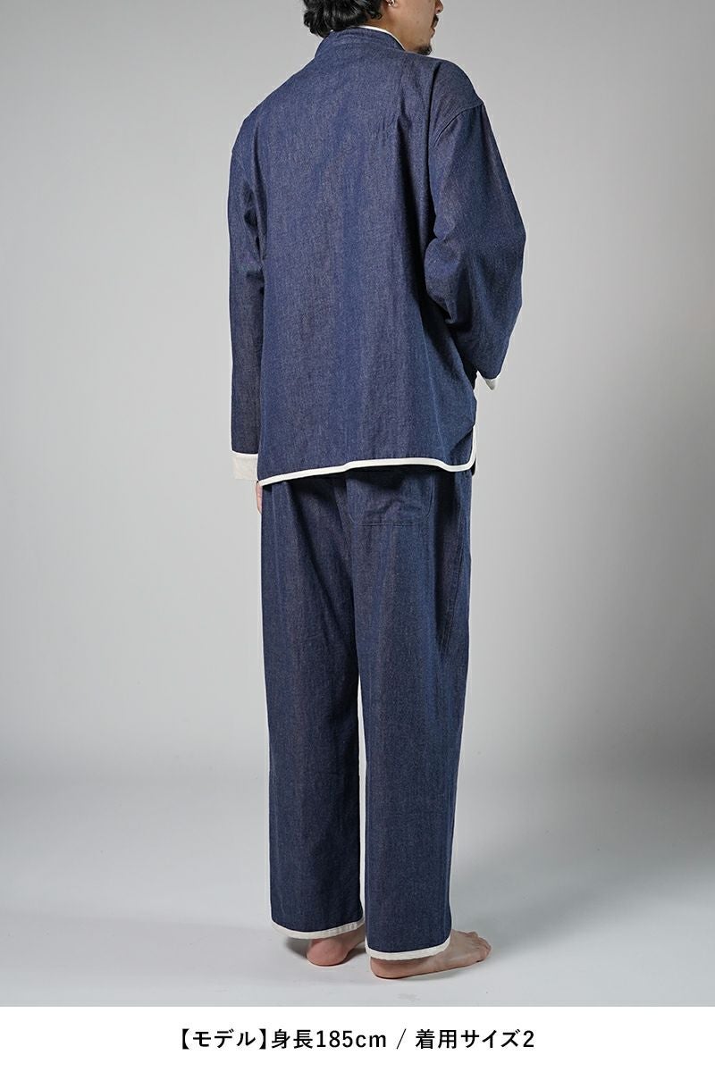 NOWHAW(ノウハウ)kung-fu pajama #denim クンフーパジャマ デニム P-S509-H -8