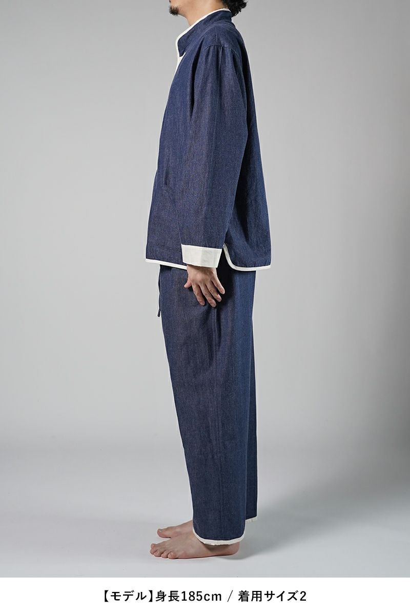 NOWHAW(ノウハウ)kung-fu pajama #denim クンフーパジャマ デニム P-S509-H -10