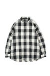Porter Classic(ポータークラシック)ブロックチェックスタンドカラーシャツ BLOCK CHECK STAND COLLAR SHIRT PC-016-2474