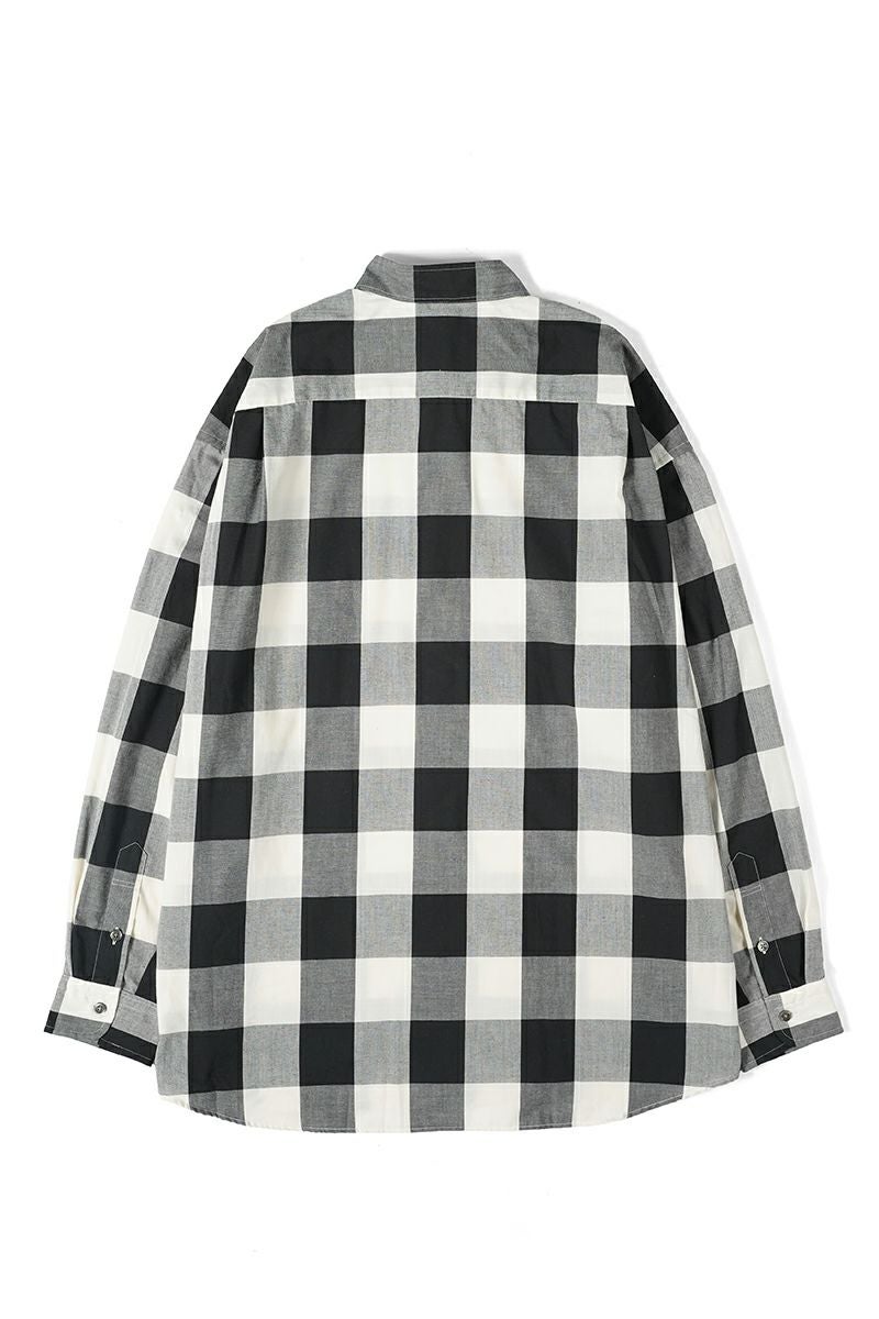 Porter Classic(ポータークラシック)ブロックチェックスタンドカラーシャツ BLOCK CHECK STAND COLLAR SHIRT PC-016-2474 -10