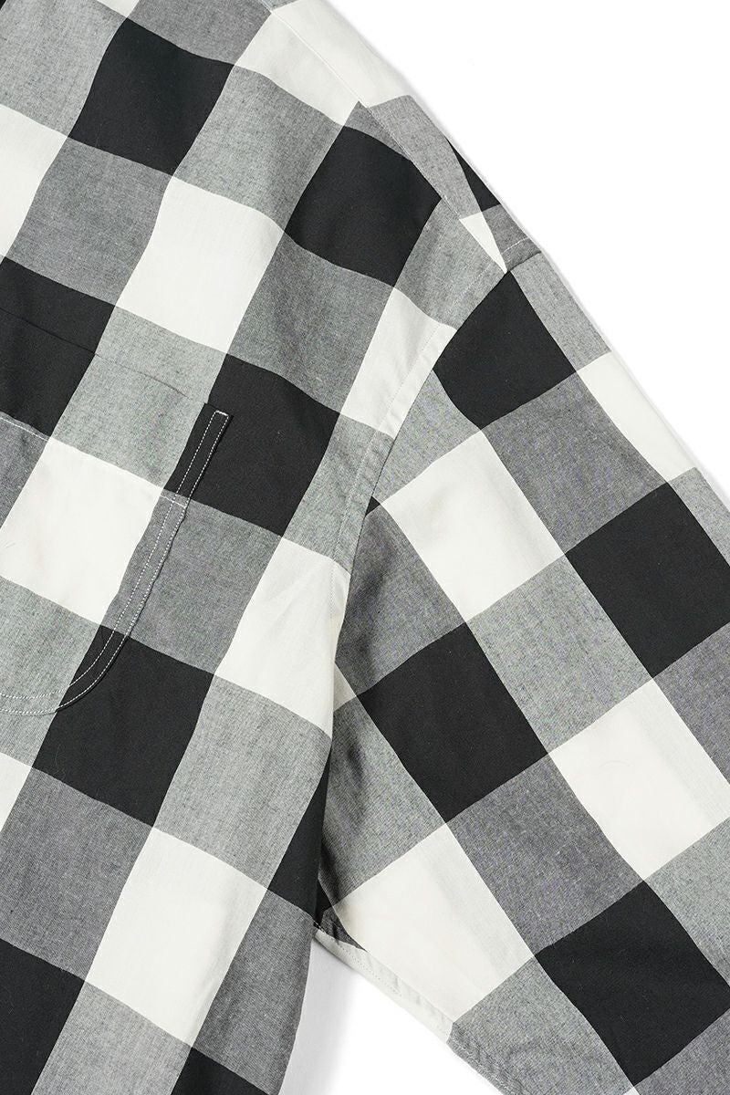 Porter Classic(ポータークラシック)ブロックチェックスタンドカラーシャツ BLOCK CHECK STAND COLLAR SHIRT PC-016-2474 -15