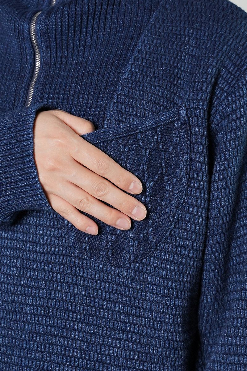 Porter Classic(ポータークラシック)BEATNIK KENDO KNIT HALF ZIP ビートニックケンドーニットハーフジップ　PC-030-2453 -2