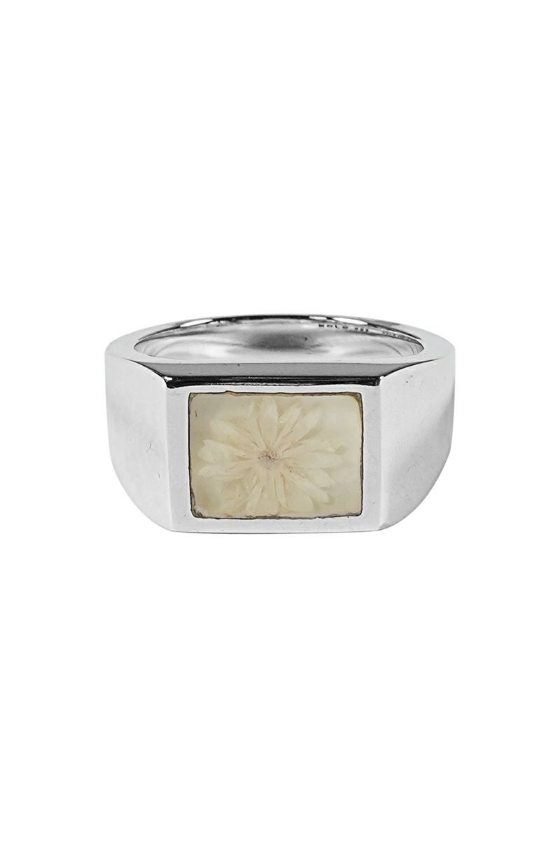 XOLO(ショロ) | XOLO(ショロ)Signet Ring with White Flower