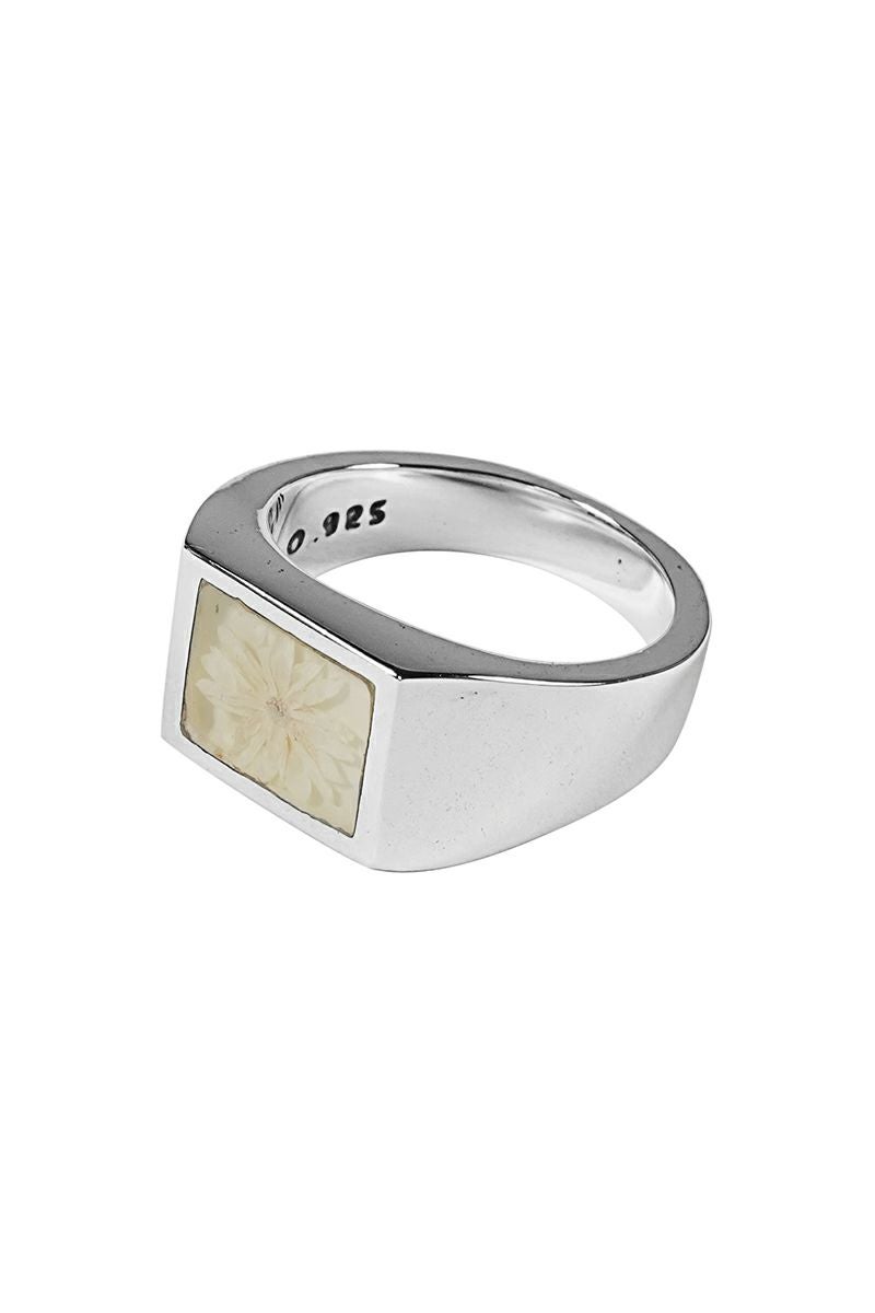XOLO(ショロ) | XOLO(ショロ)Signet Ring with White Flower