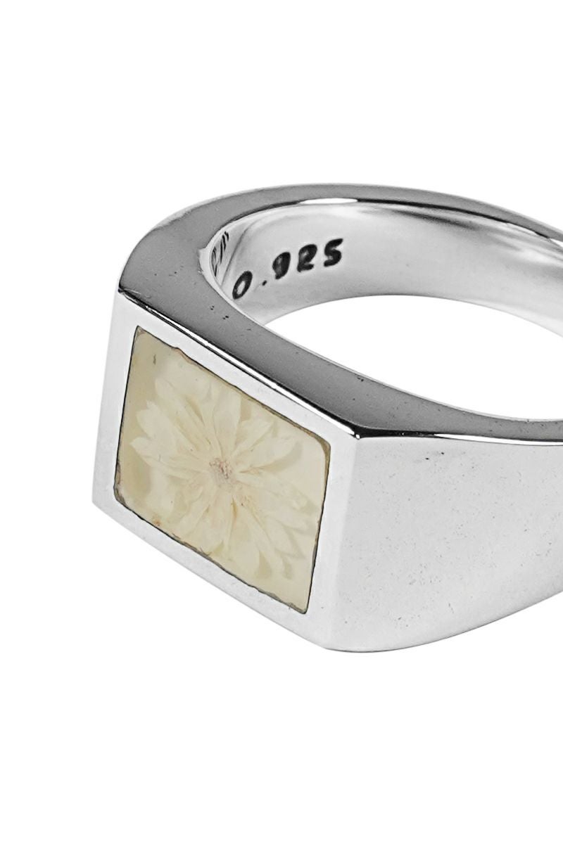 XOLO(ショロ) | XOLO(ショロ)Signet Ring with White Flower