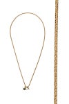 XOLO(ショロ)Flat Link Necklace 24K coating フラットリンクネックレス 24金コーティング XON013-50AG XON013-60AG