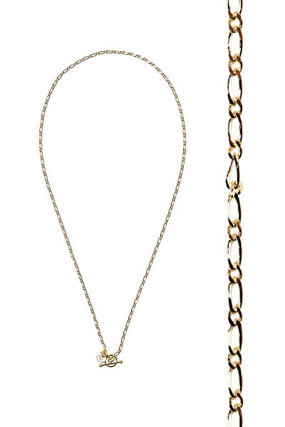 XOLO(ショロ)Oval Mutual Link Necklace -Small- 24K coating オーバルミューチュアルリンクネックレス スモール 24金コーティング XON017-50AG XON017-60AG