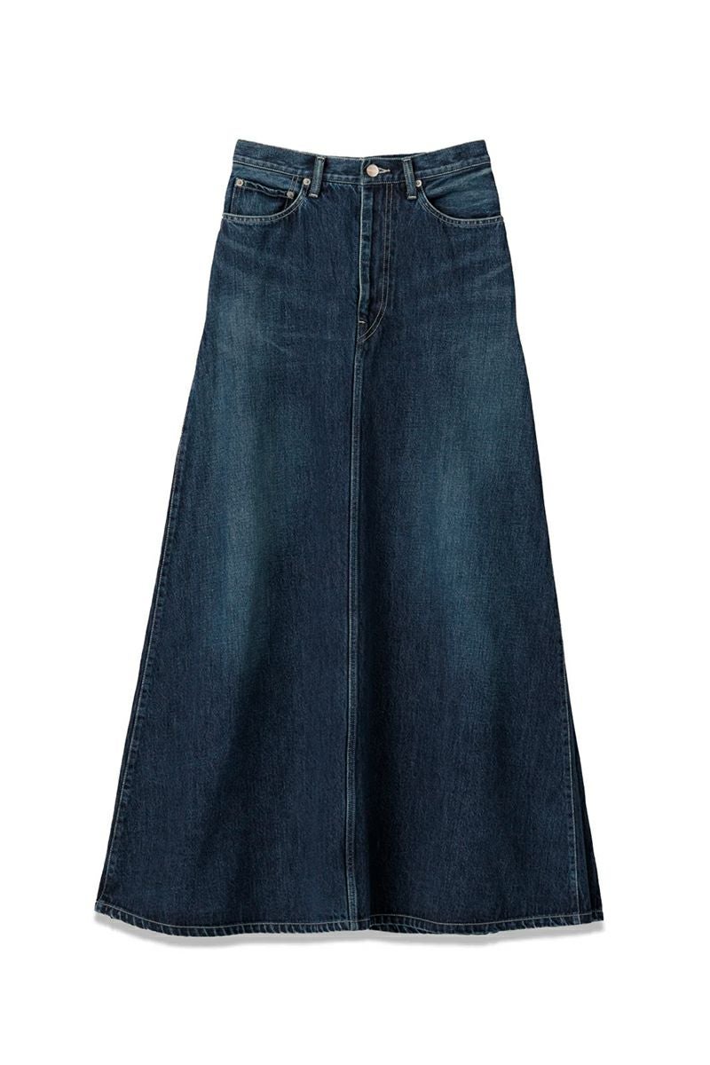 Graphpaper(グラフペーパー)Selvage Denim Skirt-DARK FADE- セルビッチデニムスカート GL24140190DB