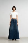 Graphpaper(グラフペーパー)Selvage Denim Skirt-DARK FADE- セルビッチデニムスカート GL24140190DB -1