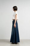 Graphpaper(グラフペーパー)Selvage Denim Skirt-DARK FADE- セルビッチデニムスカート GL24140190DB -2