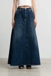 Graphpaper(グラフペーパー)Selvage Denim Skirt-DARK FADE- セルビッチデニムスカート GL24140190DB -4