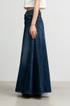 Graphpaper(グラフペーパー)Selvage Denim Skirt-DARK FADE- セルビッチデニムスカート GL24140190DB -5
