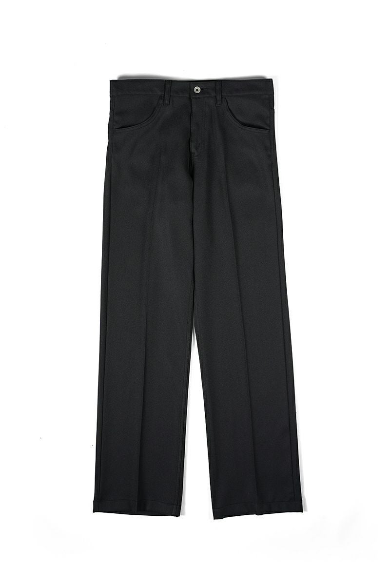 DAIRIKU ブラック スラックス 27 DAIRIKU / ダイリク EX 'Roll Up' Straight Pressed Pants（スラックス