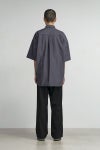Graphpaper(グラフペーパー)Oxford S/S Oversized B.D Shirt オックスフォード半袖オーバーサイズボタンダウンシャツ GM241-50023B -3