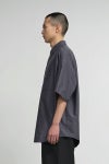 Graphpaper(グラフペーパー)Oxford S/S Oversized B.D Shirt オックスフォード半袖オーバーサイズボタンダウンシャツ GM241-50023B -5