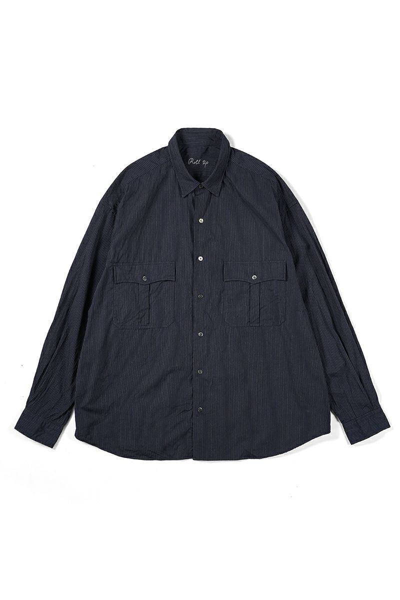 Porter Classic(ポータークラシック)ROLL UP PIN STRIPE SHIRT ロールアップピンストライプシャツ PC-016-2757 -10
