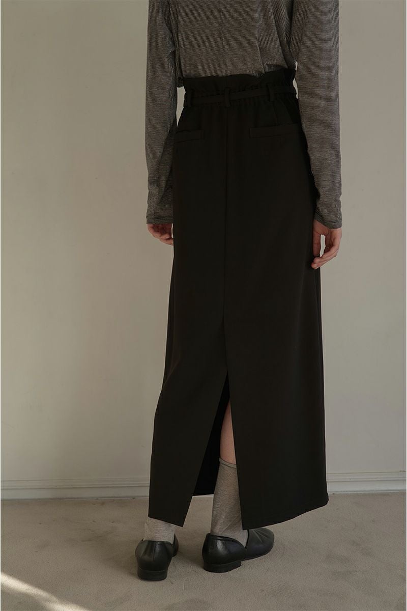 MANOF(マノフ)CENTER BUTTON PENCIL SKIRT センターボタンペンシルスカート 86109-6022 -3