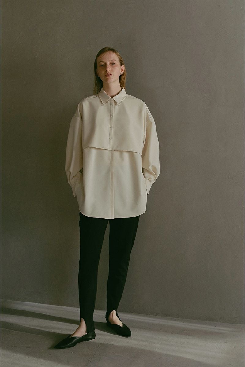 MANOF(マノフ)LAYERED SHIRT レイヤードシャツ 86122-4032 -1