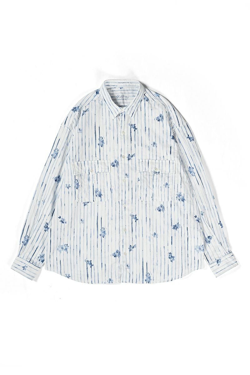 Porter Classic(ポータークラシック)ROLL UP 水彩 STRIPE SHIRT ロールアップ水彩ストライプシャツ PC-016-2216