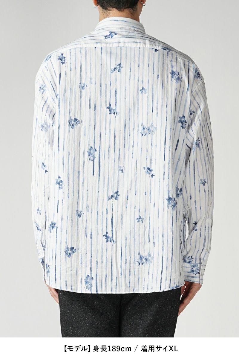 Porter Classic(ポータークラシック)ROLL UP 水彩 STRIPE SHIRT ロールアップ水彩ストライプシャツ PC-016-2216 -9