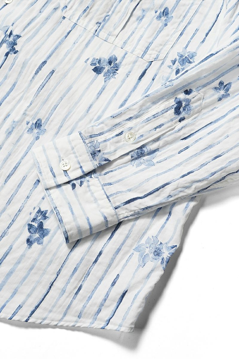 Porter Classic(ポータークラシック)ROLL UP 水彩 STRIPE SHIRT ロールアップ水彩ストライプシャツ PC-016-2216 -18