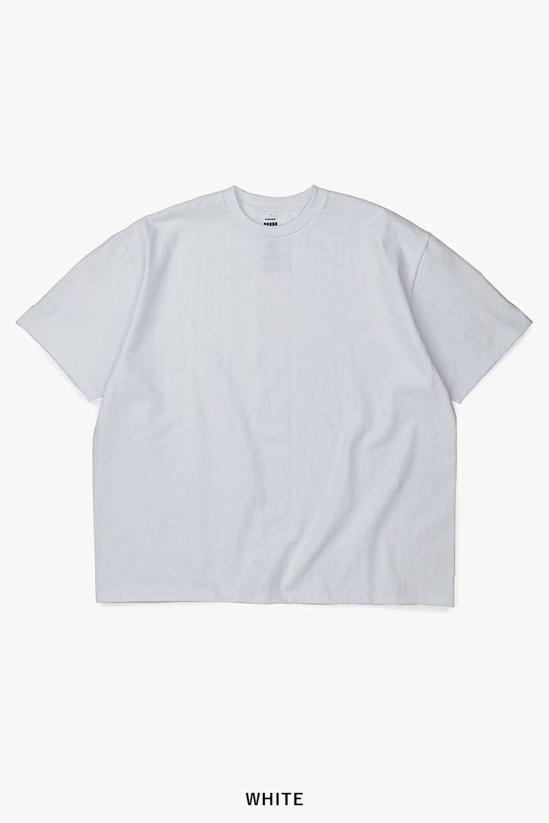 Graphpaper(グラフペーパー)Heavy Weights S/S Oversized Tee ヘビーウェイト半袖オーバーサイズTシャツ GU241-70203B -4