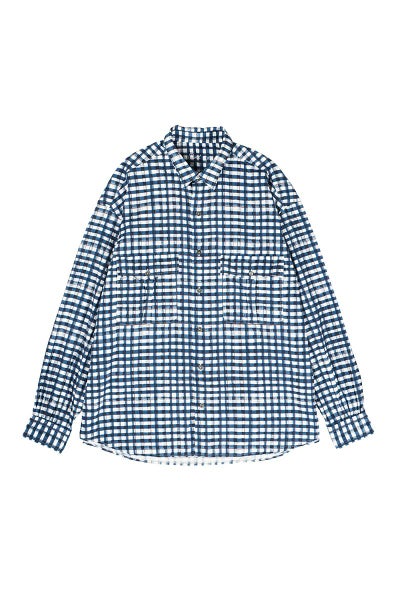 Porter Classic(ポータークラシック)ROLL UP 水彩 GINGHAM SHIRT ロールアップ水彩ギンガムシャツ PC-016-2215