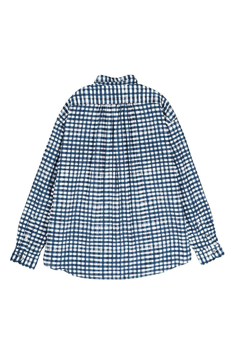 Porter Classic(ポータークラシック)ROLL UP 水彩 GINGHAM SHIRT ロールアップ水彩ギンガムシャツ PC-016-2215 -1