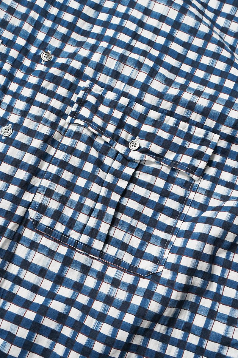Porter Classic(ポータークラシック)ROLL UP 水彩 GINGHAM SHIRT ロールアップ水彩ギンガムシャツ PC-016-2215 -4