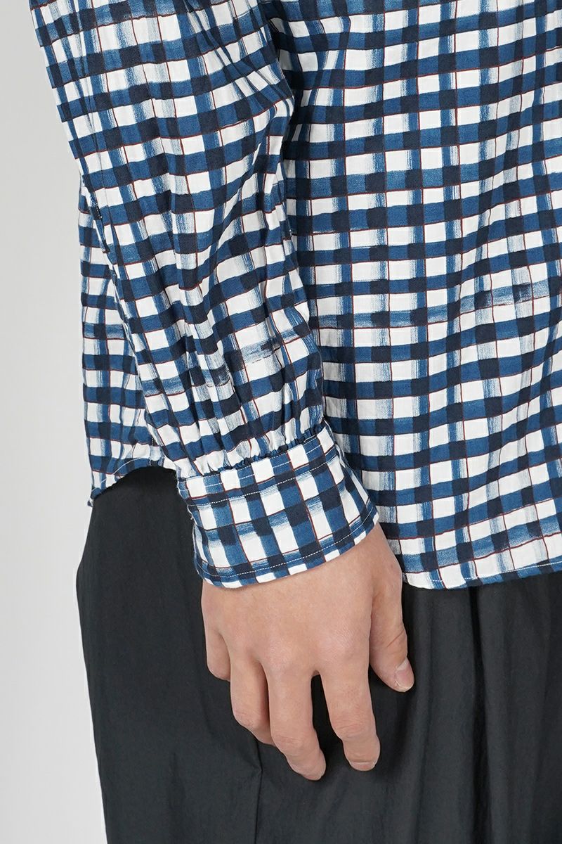 Porter Classic(ポータークラシック)ROLL UP 水彩 GINGHAM SHIRT ロールアップ水彩ギンガムシャツ PC-016-2215 -11