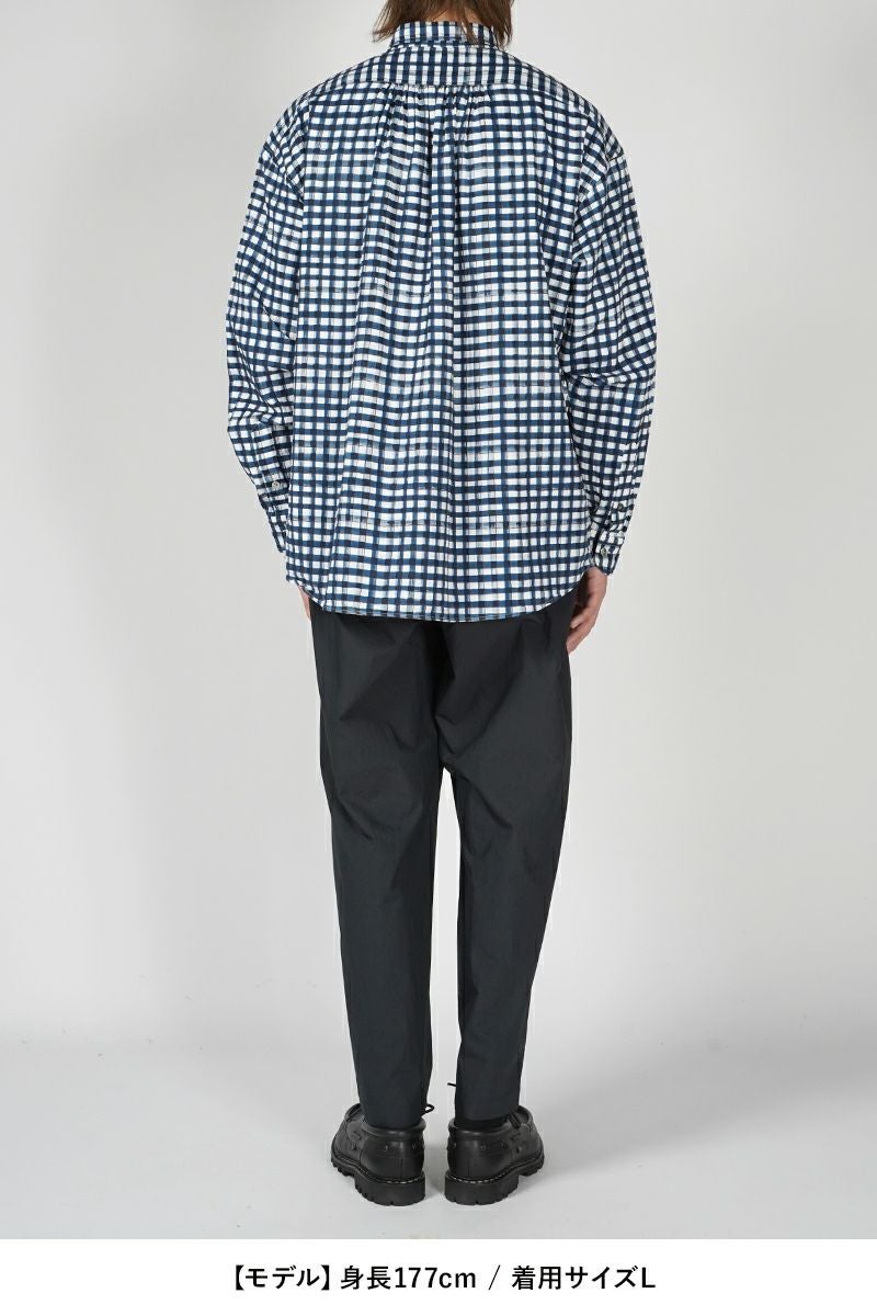 Porter Classic(ポータークラシック)ROLL UP 水彩 GINGHAM SHIRT ロールアップ水彩ギンガムシャツ PC-016-2215 -13
