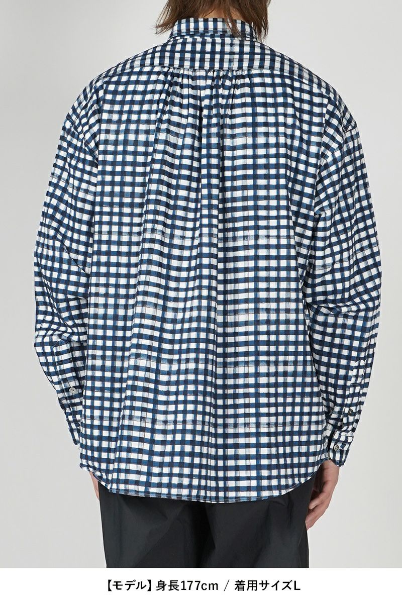 Porter Classic(ポータークラシック)ROLL UP 水彩 GINGHAM SHIRT ロールアップ水彩ギンガムシャツ PC-016-2215 -16