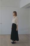 MANOF(マノフ)BELTED TUCK FLARE SKIRT ベルテッドタックフレアスカート 86109-6042 -2
