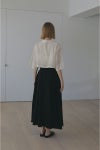 MANOF(マノフ)BELTED TUCK FLARE SKIRT ベルテッドタックフレアスカート 86109-6042 -3
