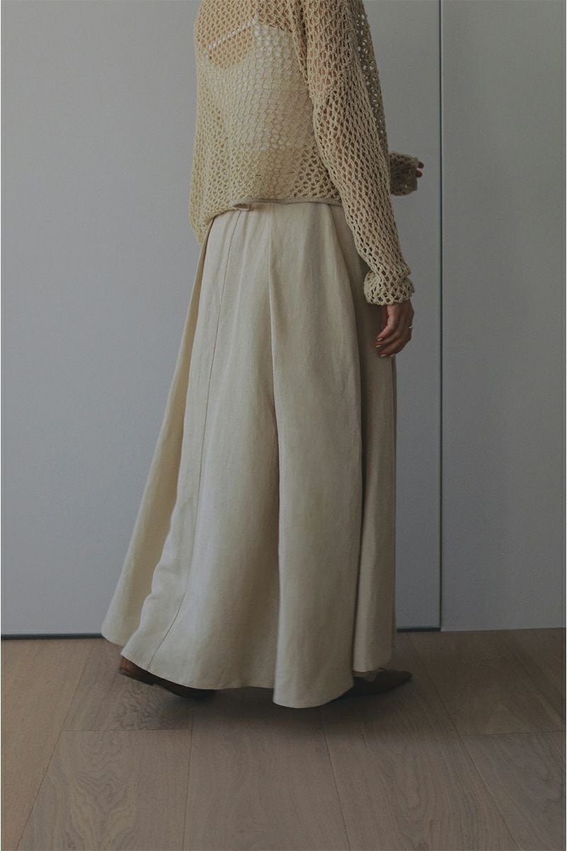 MANOF(マノフ)BELTED TUCK FLARE SKIRT ベルテッドタックフレアスカート 86109-6042 -10