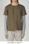 NVRFRGT(ネバーフォーゲット)LAYERED LONG SLEEVE T-SHIRT レイヤード長袖Tシャツ NF241T04 -7