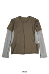 NVRFRGT(ネバーフォーゲット)LAYERED LONG SLEEVE T-SHIRT レイヤード長袖Tシャツ NF241T04 -17