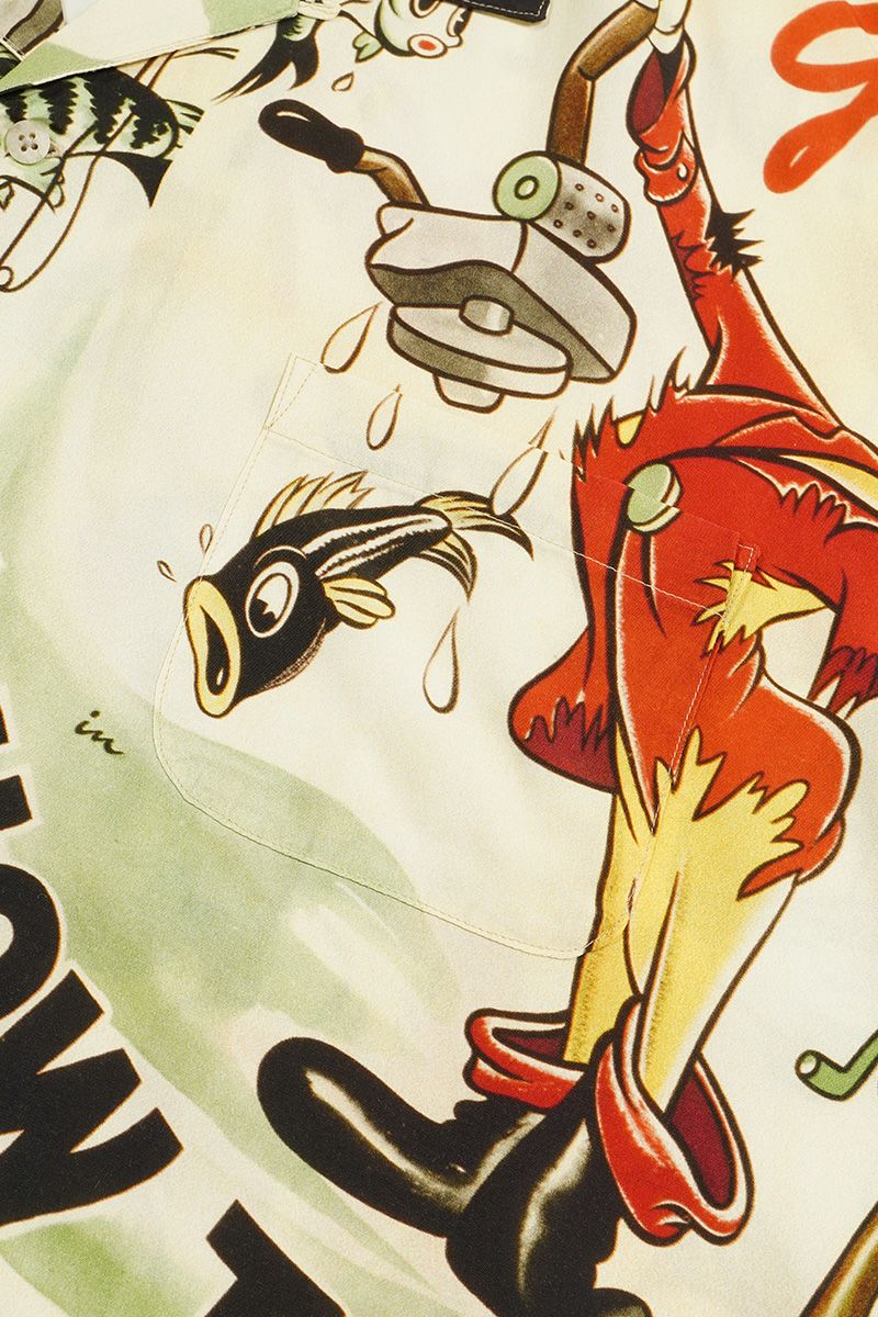 Porter Classic(ポータークラシック)DISNEY V/P PC ALOHA COLLECTION ALOHA SHIRT / GOOFY 1 ディズニービンテージポスターPCアロハコレクションアロハシャツ グーフィー① PC-024-1911 -12