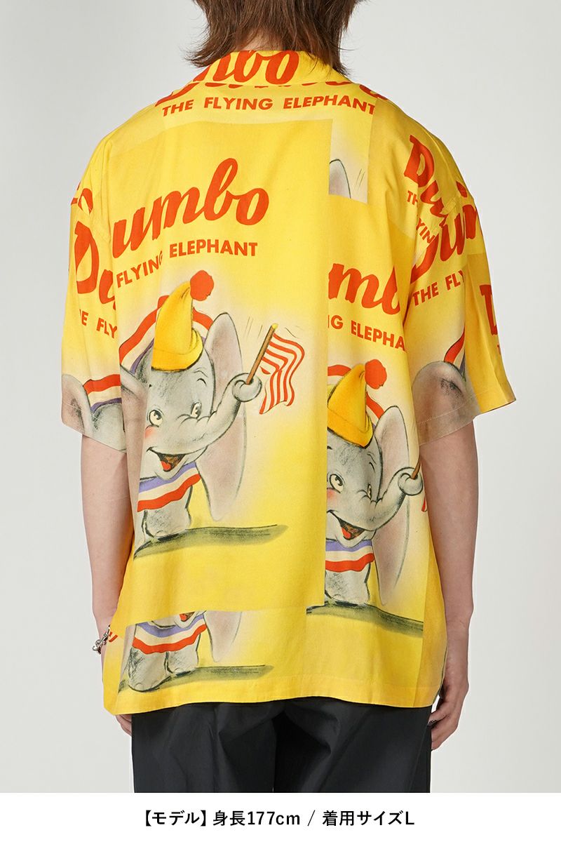 Porter Classic(ポータークラシック)DISNEY V/P PC ALOHA COLLECTION ALOHA SHIRT / DUMBO ディズニービンテージポスターPCアロハコレクションアロハシャツ ダンボ  PC-024-1912 -8