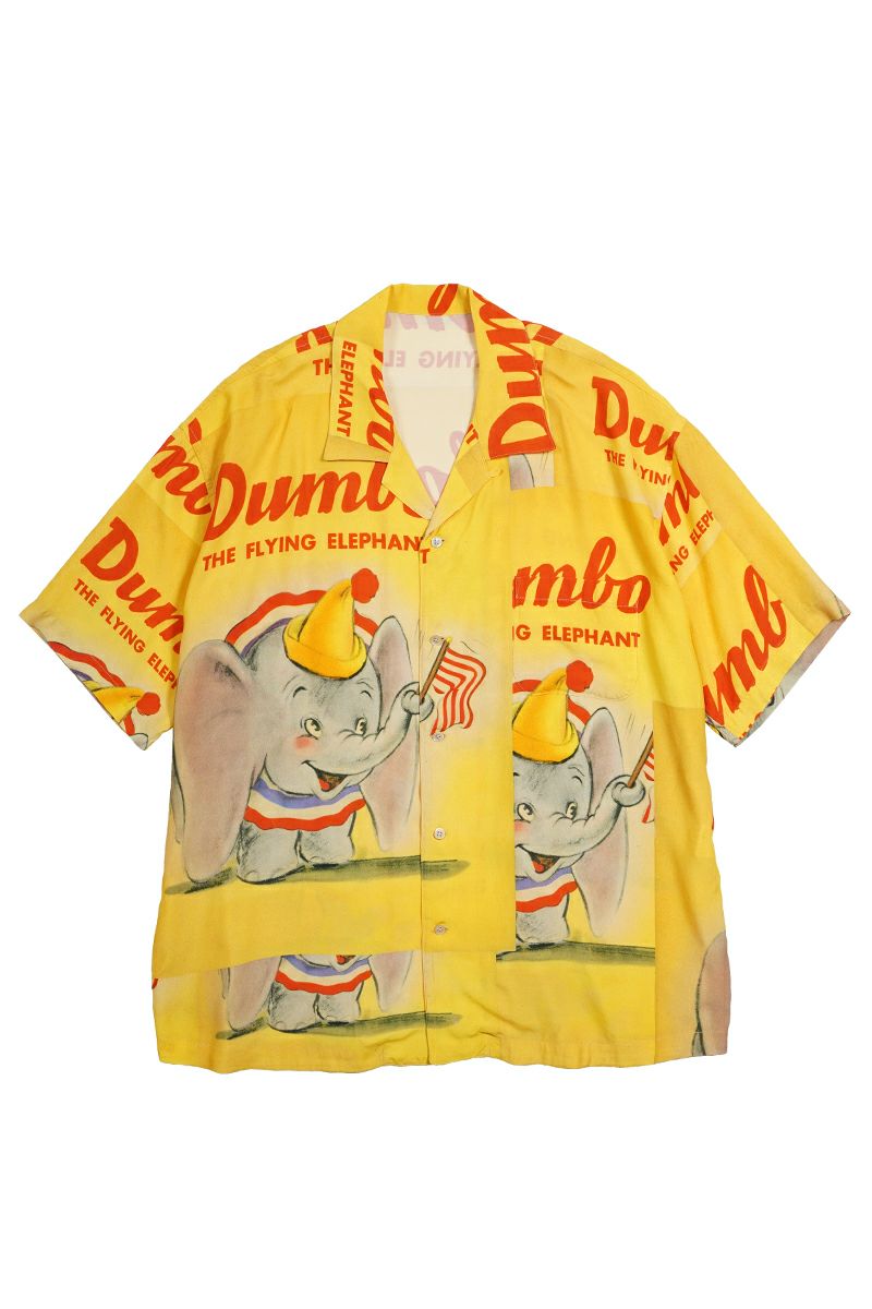 Porter Classic(ポータークラシック)DISNEY V/P PC ALOHA COLLECTION ALOHA SHIRT / DUMBO ディズニービンテージポスターPCアロハコレクションアロハシャツ ダンボ  PC-024-1912 -9