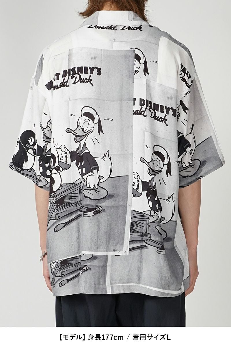 Porter Classic(ポータークラシック)DISNEY V/P PC ALOHA COLLECTION ALOHA SHIRT / DONALD DUCK ディズニービンテージポスターPCアロハコレクションアロハシャツ ドナルドダック PC-024-2705 -8