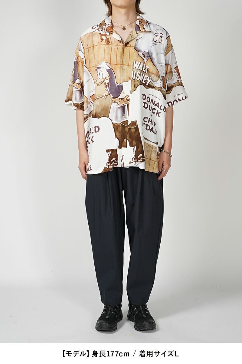 Porter Classic(ポータークラシック)DISNEY V/P PC ALOHA COLLECTION ALOHA SHIRT / DONALD DUCK CHIPN' DALE ディズニービンテージポスターPCアロハコレクションアロハシャツ ドナルドダック・チップ&デール PC-024-2706 -4
