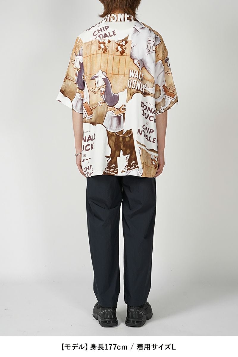 Porter Classic(ポータークラシック)DISNEY V/P PC ALOHA COLLECTION ALOHA SHIRT / DONALD DUCK CHIPN' DALE ディズニービンテージポスターPCアロハコレクションアロハシャツ ドナルドダック・チップ&デール PC-024-2706 -5