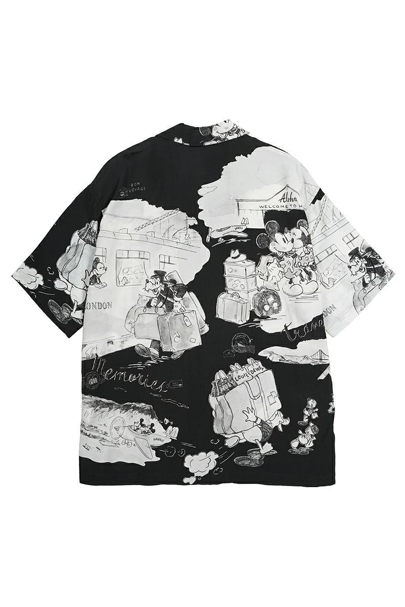 Porter Classic(ポータークラシック)DISNEY M&F PC ORIGINAL ART ALOHA COLLECTION ALOHA SHIRT TRAVEL MEMORIES ディズニーミッキー&フレンズPCオリジナルアートアロハコレクションアロハシャツ トラベルメモリーズ PC-024-2708 -10