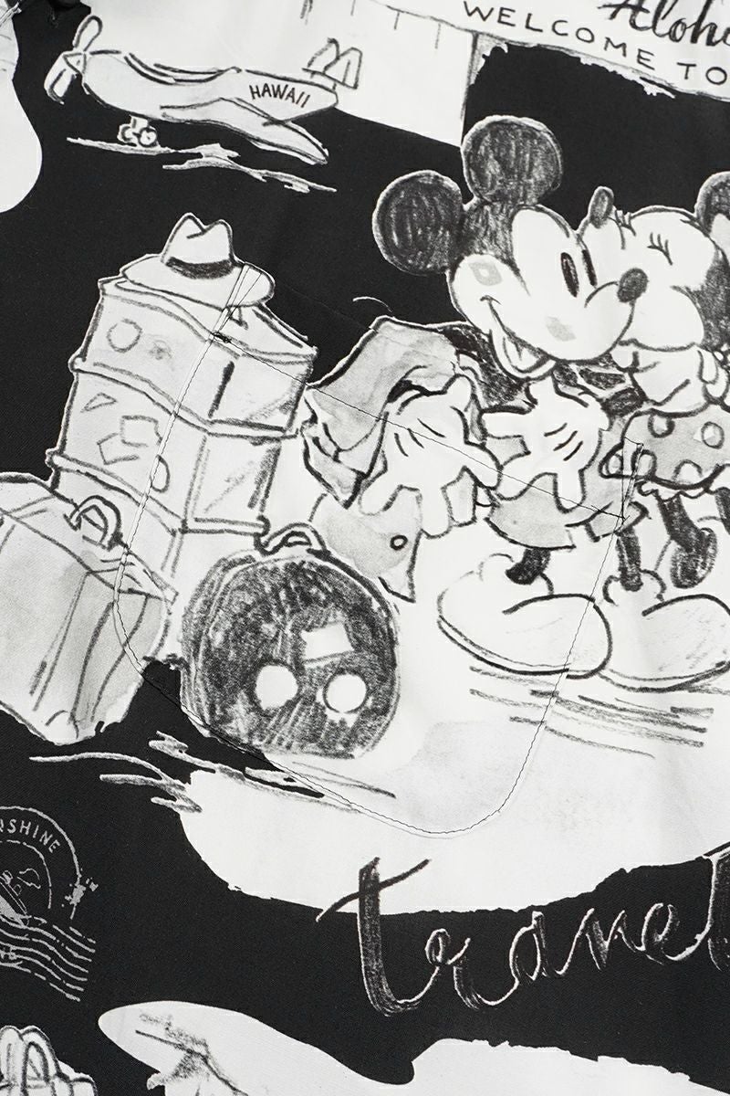 Porter Classic(ポータークラシック)DISNEY M&F PC ORIGINAL ART ALOHA COLLECTION ALOHA SHIRT TRAVEL MEMORIES ディズニーミッキー&フレンズPCオリジナルアートアロハコレクションアロハシャツ トラベルメモリーズ PC-024-2708 -12