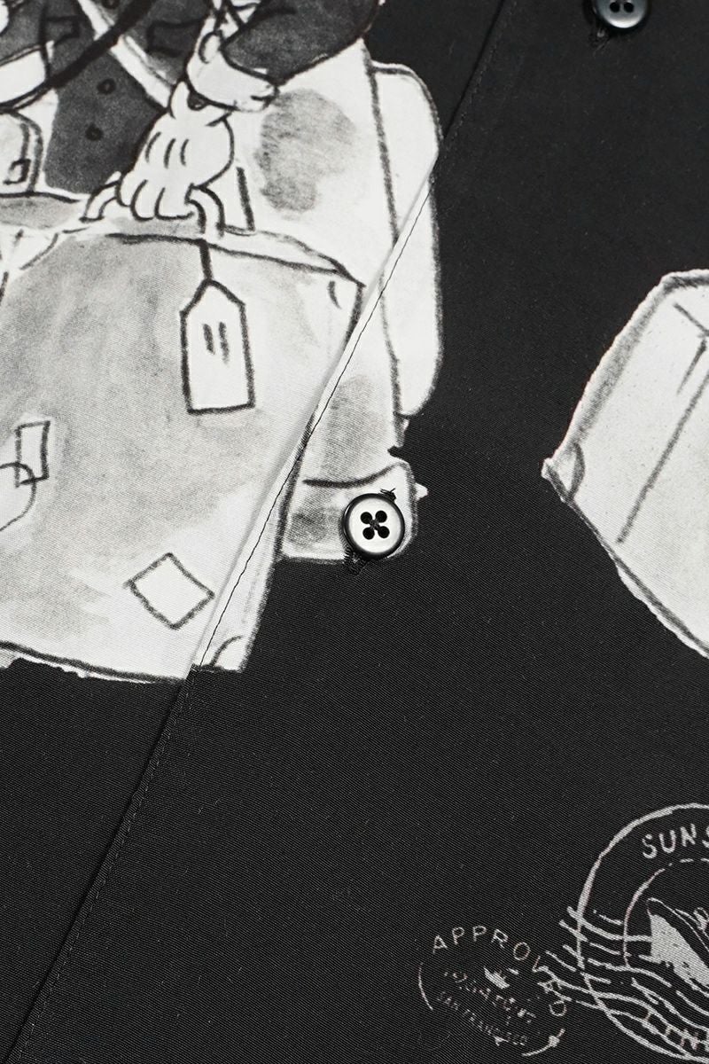 Porter Classic(ポータークラシック)DISNEY M&F PC ORIGINAL ART ALOHA COLLECTION ALOHA SHIRT TRAVEL MEMORIES ディズニーミッキー&フレンズPCオリジナルアートアロハコレクションアロハシャツ トラベルメモリーズ PC-024-2708 -13