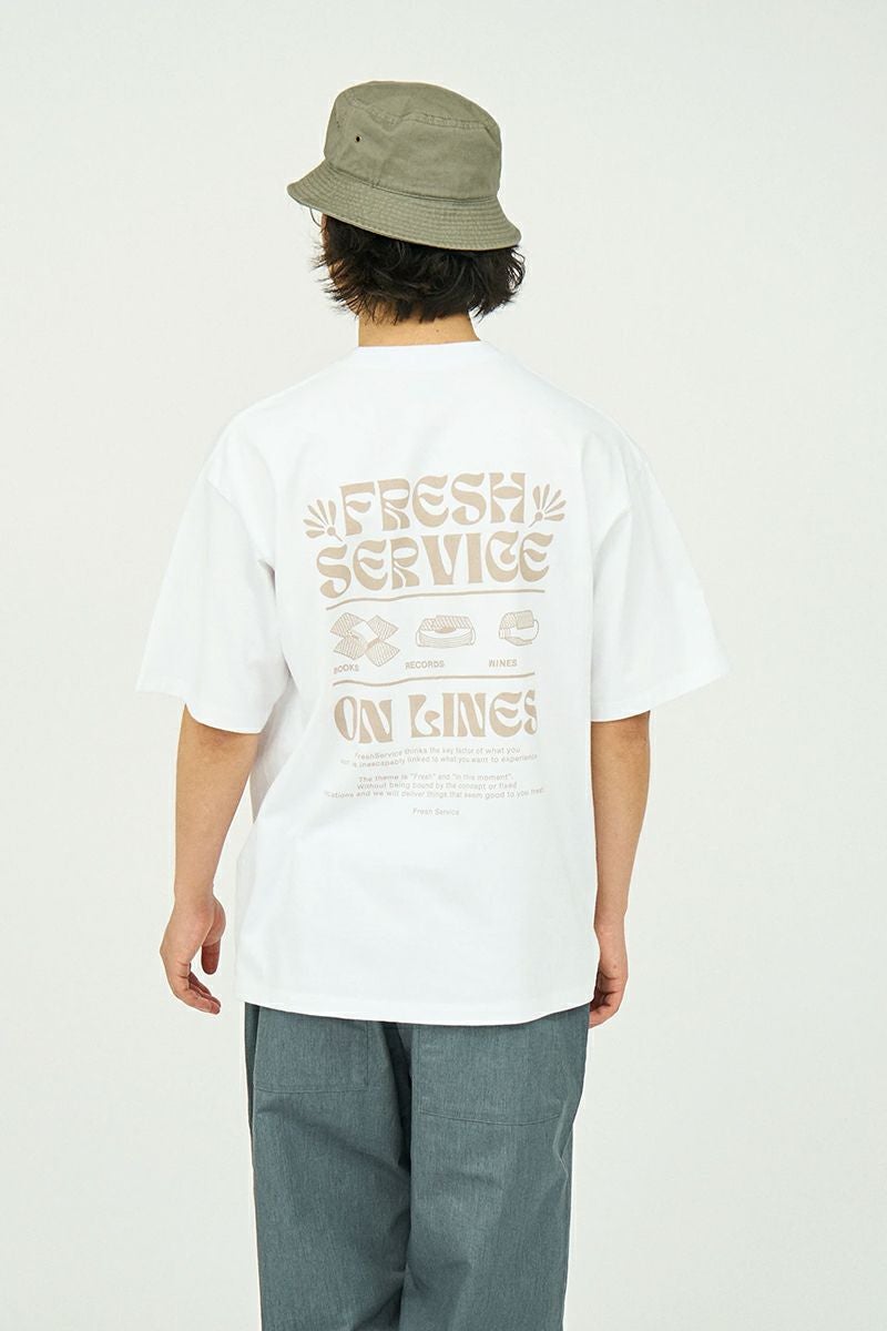 FreshService(フレッシュサービス)CORPORATE PRINTED SS TEE ON LINES コーポレートプリント半袖Tシャツ FSC241-70123 -6