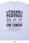 FreshService(フレッシュサービス)CORPORATE PRINTED SS TEE ON LINES コーポレートプリント半袖Tシャツ FSC241-70123 -10