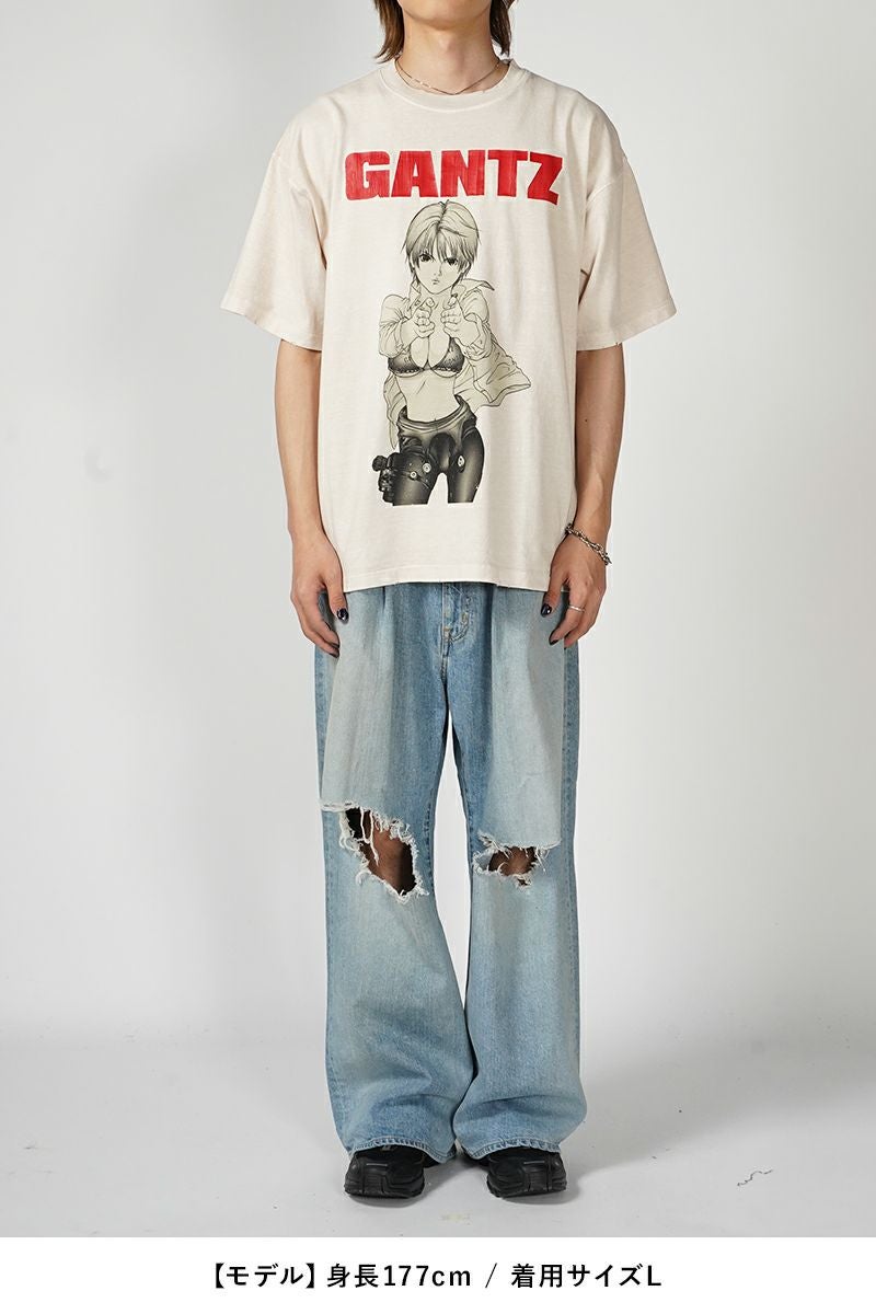 THE SUGAR PUNCH(シュガーパンチ)GANTZ S/S T-Shirt GANTZ 岸本恵 半袖Tシャツ TGAM24SM001A -4