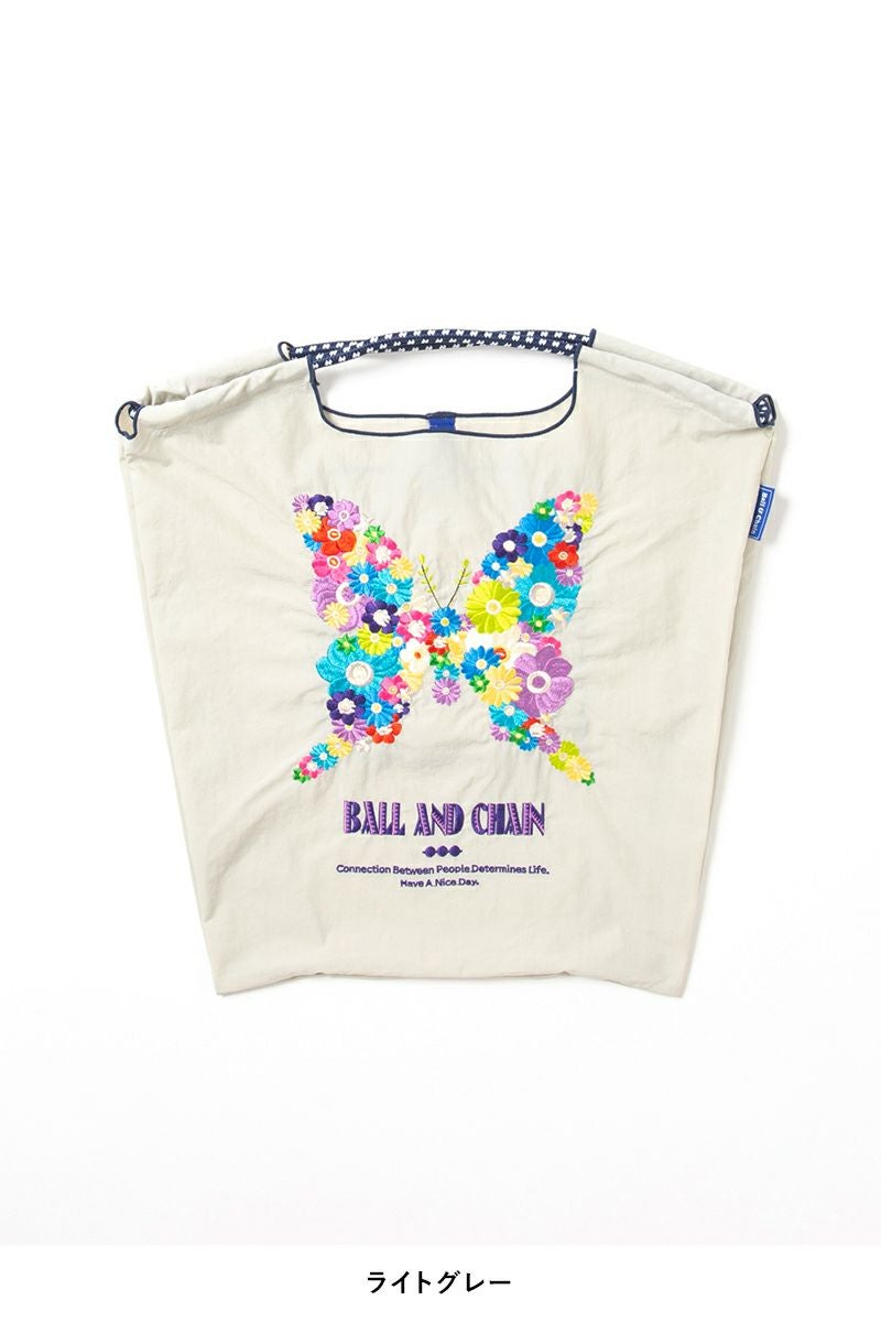 Ball & Chain(ボールアンドチェーン)F.BUTTERFLY (M) ショッピングバック トートバッグ 301015 -7